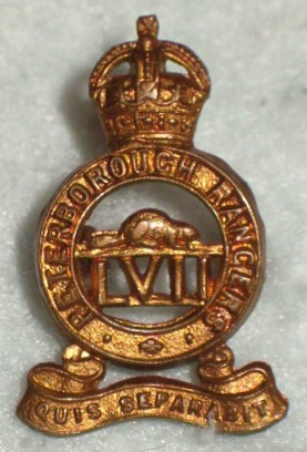 MM172 - 57th Regiment Peterborough Rangers Right Collar Badge